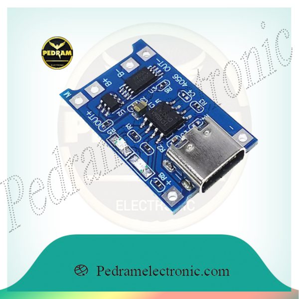 ماژول برد شارژ تایپ سی-CHARGER BATTERY 3IC TP4056 USB TYPE C